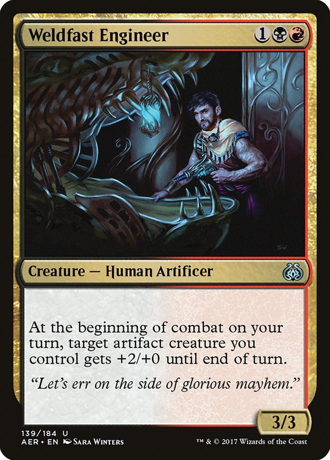 Weldfast Engineer [Aether Revolt] MTG Single Magic: The Gathering | Red Claw Gaming