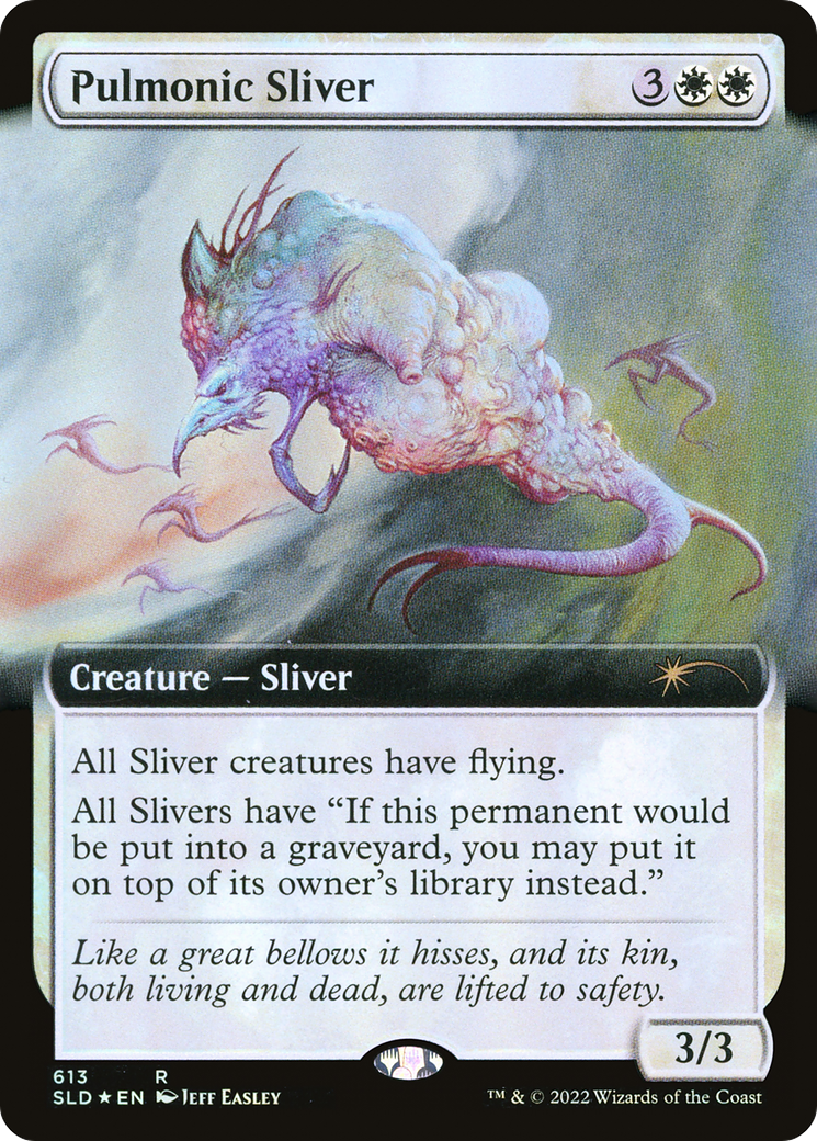 Pulmonic Sliver (Extended Art) [Secret Lair Drop Promos] MTG Single Magic: The Gathering | Red Claw Gaming