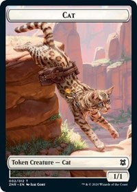 Cat // Hydra Double-Sided Token [Zendikar Rising Tokens] MTG Single Magic: The Gathering | Red Claw Gaming