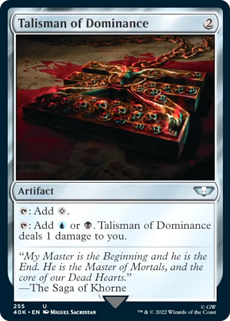 Talisman of Dominance (255) (Surge Foil) [Warhammer 40,000] MTG Single Magic: The Gathering | Red Claw Gaming