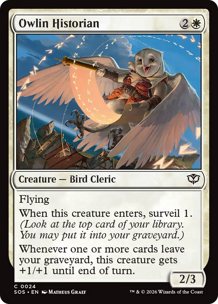 Owlin Historian [Secrets of Strixhaven] MTG Single Magic: The Gathering | Red Claw Gaming
