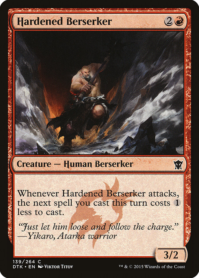 Hardened Berserker [Dragons of Tarkir] MTG Single Magic: The Gathering | Red Claw Gaming