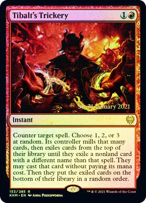 Tibalt's Trickery [Kaldheim Prerelease Promos] MTG Single Magic: The Gathering | Red Claw Gaming