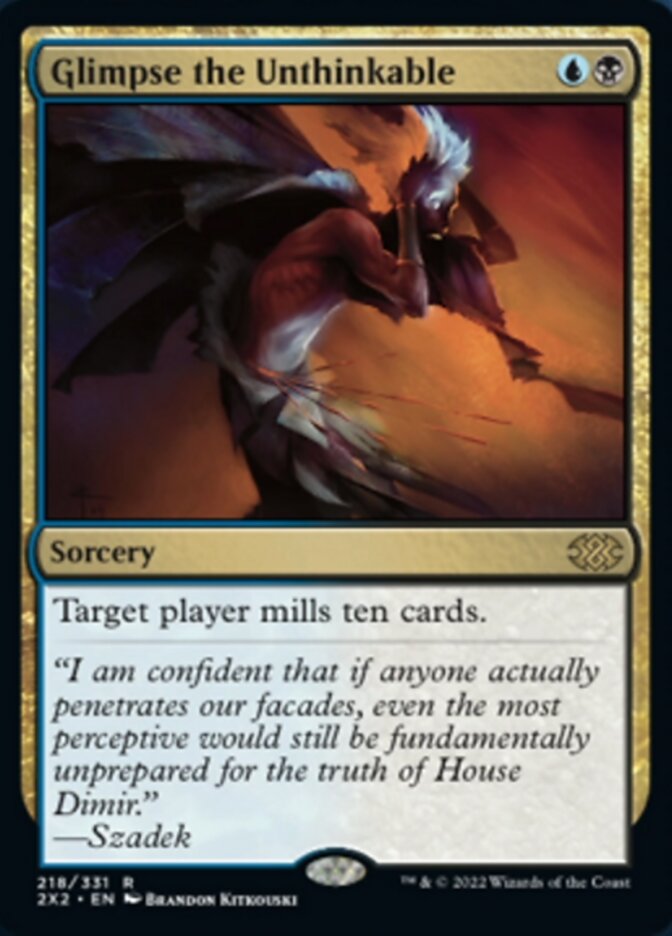 Glimpse the Unthinkable [Double Masters 2022] MTG Single Magic: The Gathering    | Red Claw Gaming