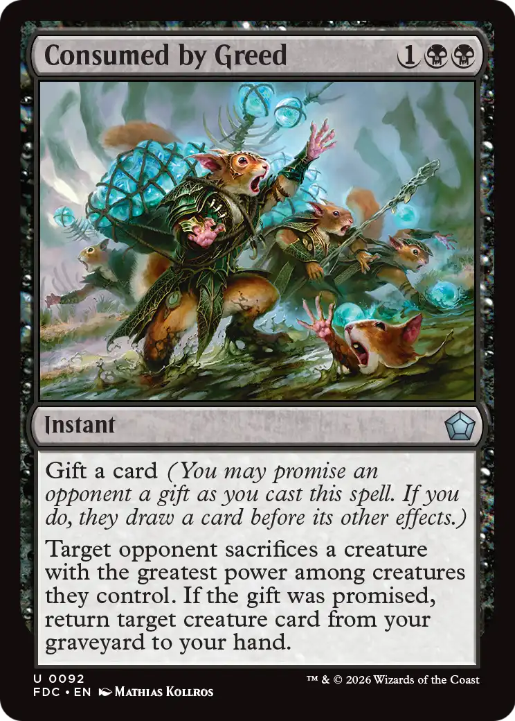 Consumed by Greed [Foundations Commander] | Red Claw Gaming