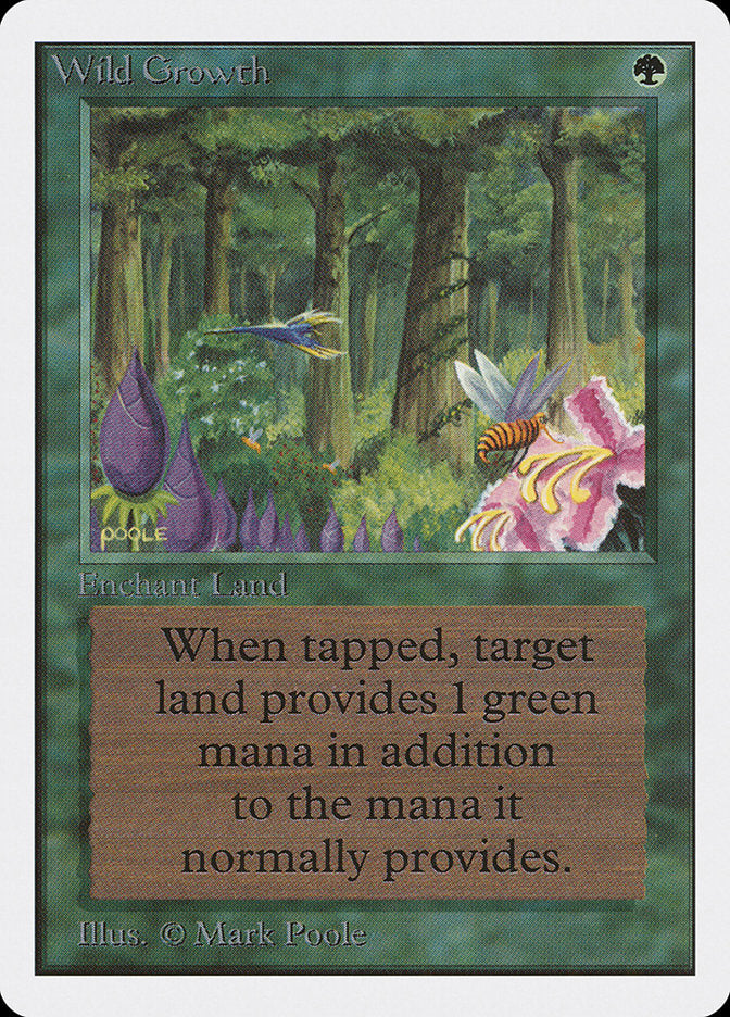 Wild Growth [Unlimited Edition] MTG Single Magic: The Gathering | Red Claw Gaming