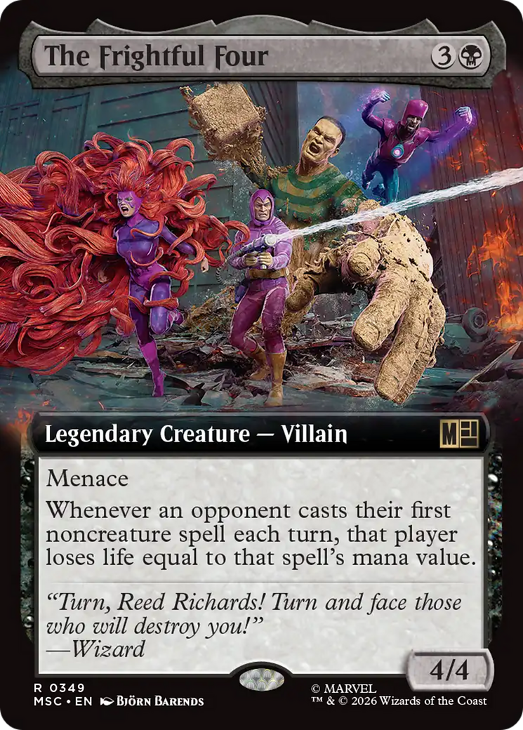 The Frightful Four (Extended Art) [Marvel Super Heroes Commander] | Red Claw Gaming