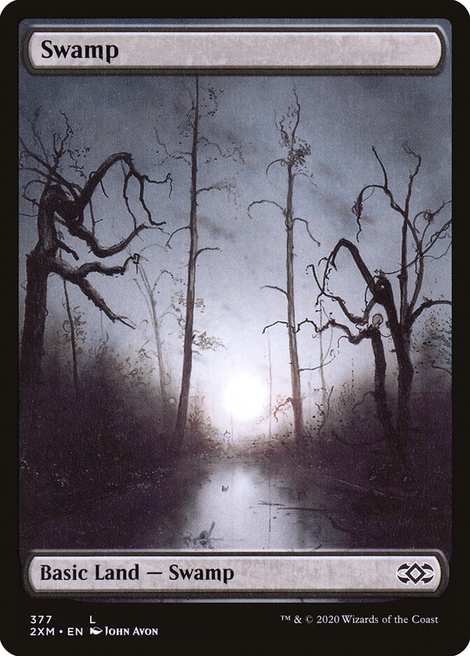 Swamp (377) [Double Masters] MTG Single Magic: The Gathering | Red Claw Gaming
