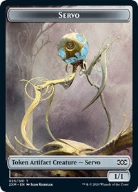 Servo // Treasure Double-Sided Token [Double Masters Tokens] MTG Single Magic: The Gathering | Red Claw Gaming