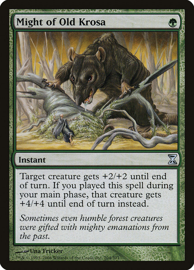 Might of Old Krosa [Time Spiral] MTG Single Magic: The Gathering | Red Claw Gaming