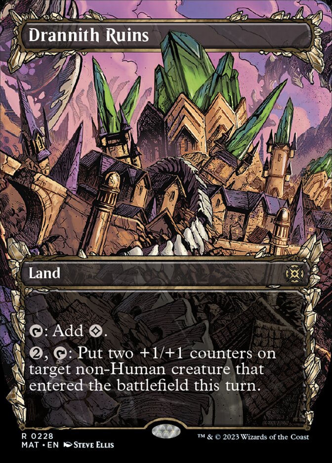 Drannith Ruins (Showcase Halo Foil) [March of the Machine: The Aftermath] MTG Single Magic: The Gathering | Red Claw Gaming