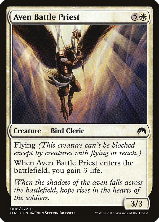 Aven Battle Priest [Magic Origins] MTG Single Magic: The Gathering | Red Claw Gaming