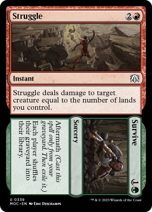 Struggle // Survive [March of the Machine Commander] MTG Single Magic: The Gathering | Red Claw Gaming