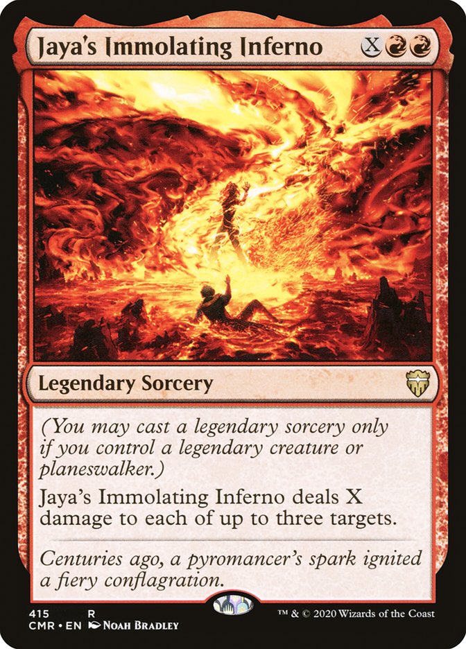 Jaya's Immolating Inferno [Commander Legends] MTG Single Magic: The Gathering | Red Claw Gaming