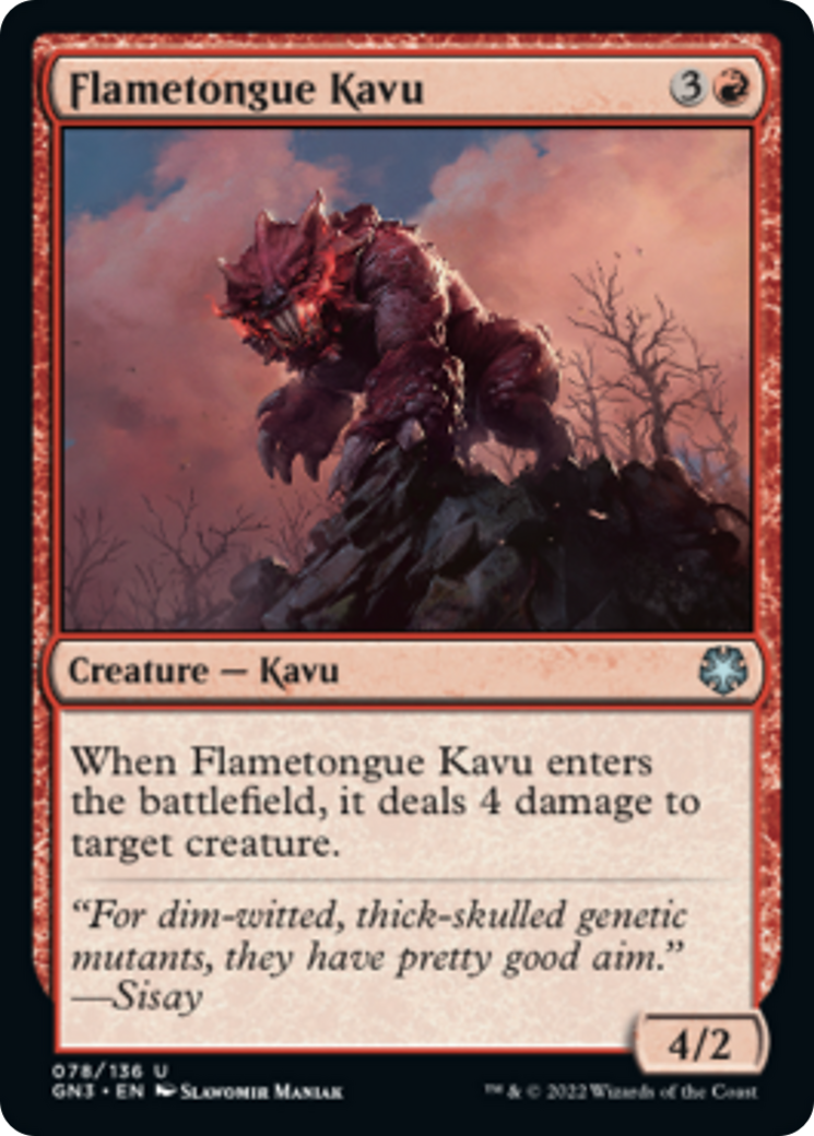 Flametongue Kavu [Game Night: Free-for-All] MTG Single Magic: The Gathering | Red Claw Gaming
