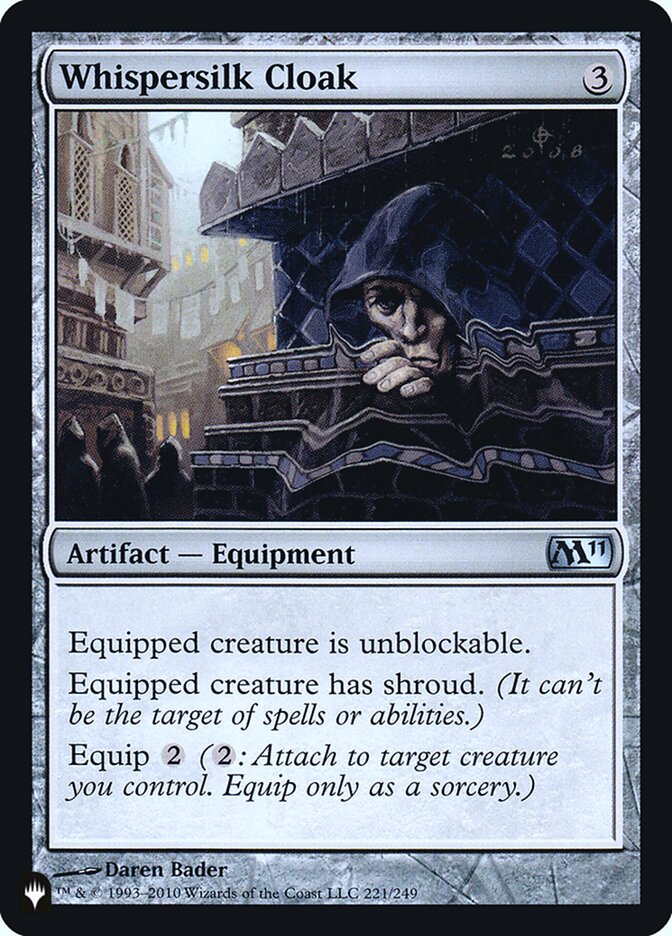 Whispersilk Cloak [Secret Lair: Heads I Win, Tails You Lose] MTG Single Magic: The Gathering | Red Claw Gaming