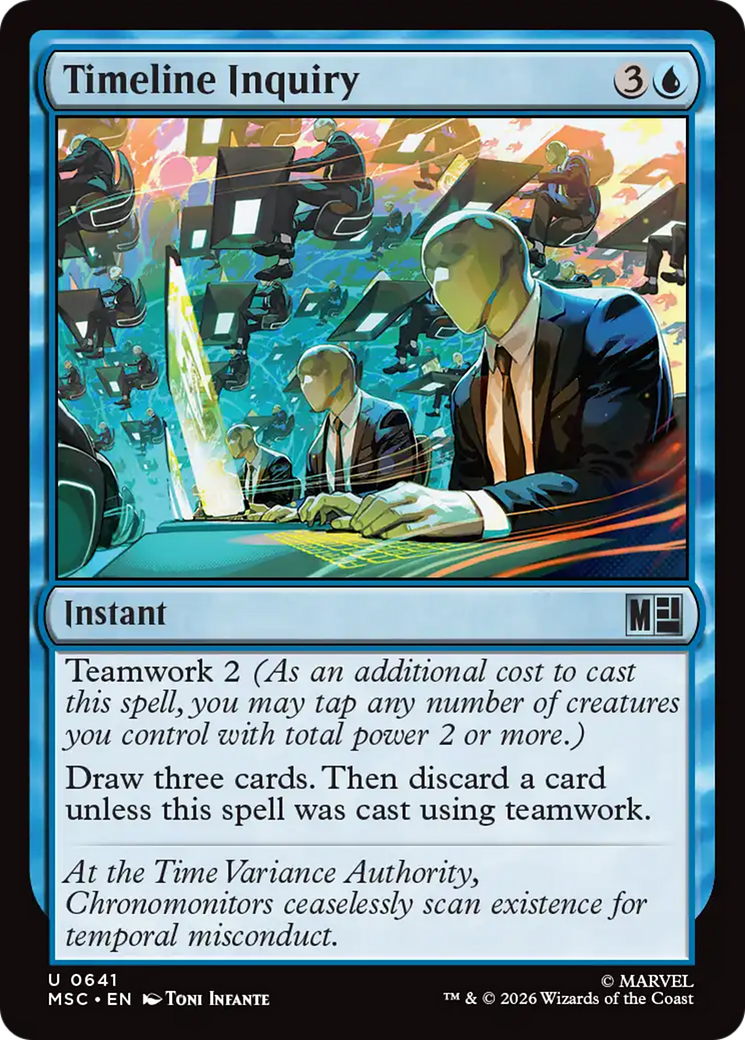 Timeline Inquiry [Marvel Super Heroes Commander] MTG Single Magic: The Gathering | Red Claw Gaming
