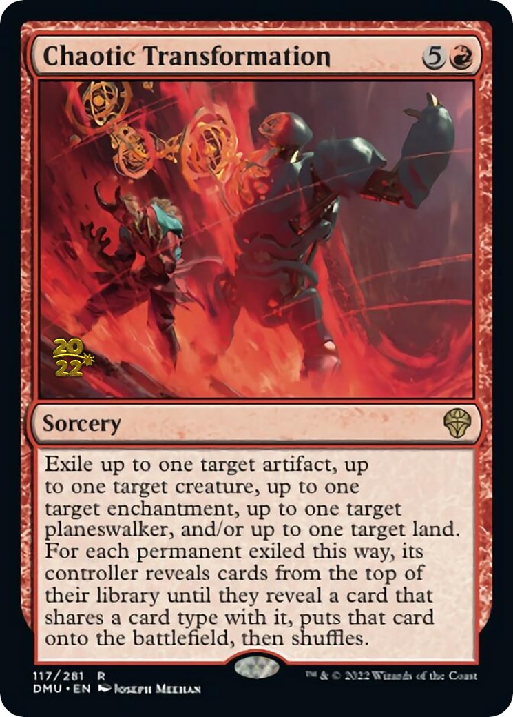 Chaotic Transformation [Dominaria United Prerelease Promos] MTG Single Magic: The Gathering | Red Claw Gaming