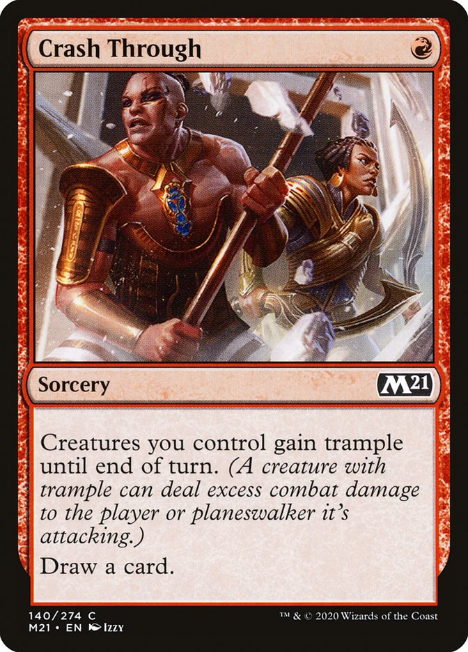 Crash Through [Core Set 2021] MTG Single Magic: The Gathering | Red Claw Gaming