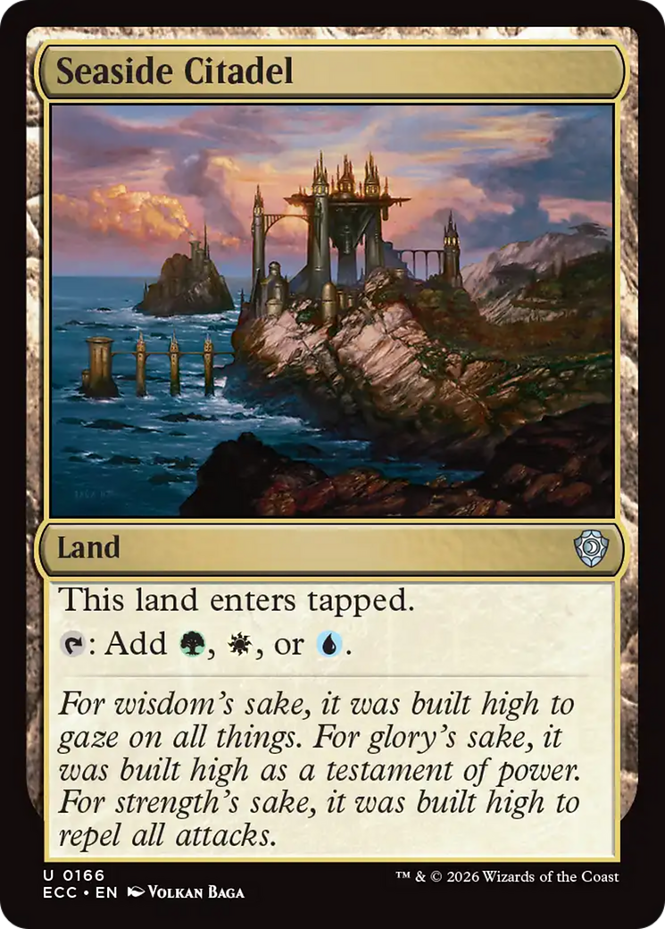 Seaside Citadel [Lorwyn Eclipsed Commander] MTG Single Magic: The Gathering | Red Claw Gaming