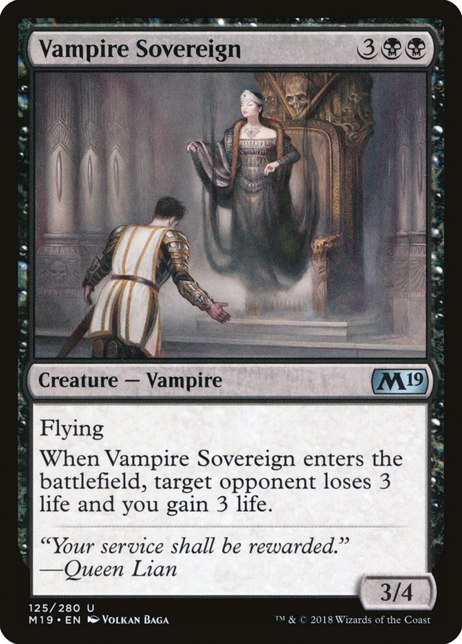 Vampire Sovereign [Core Set 2019] MTG Single Magic: The Gathering | Red Claw Gaming