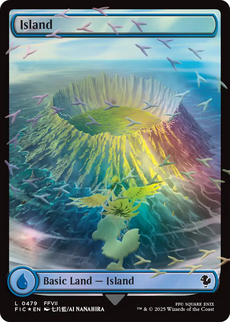 Island (Chocobo Track Foil) [FINAL FANTASY Commander] MTG Single Magic: The Gathering | Red Claw Gaming