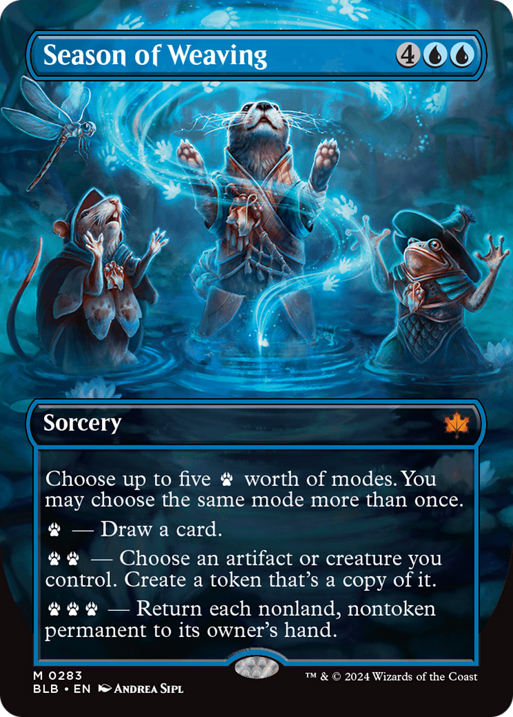 Season of Weaving (Borderless) [Bloomburrow] MTG Single Magic: The Gathering | Red Claw Gaming