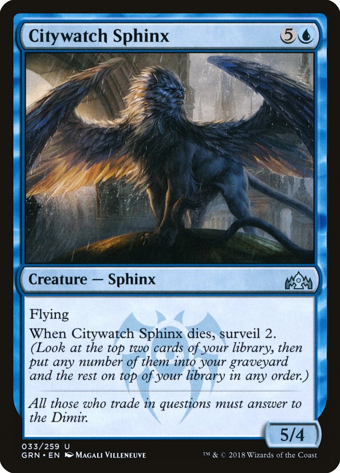 Citywatch Sphinx [Guilds of Ravnica] MTG Single Magic: The Gathering | Red Claw Gaming