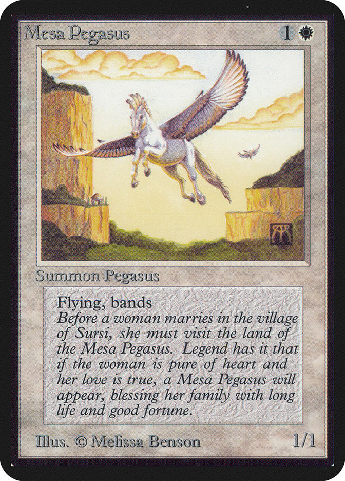 Mesa Pegasus [Alpha Edition] MTG Single Magic: The Gathering | Red Claw Gaming