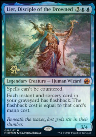 Lier, Disciple of the Drowned [Innistrad: Midnight Hunt Prerelease Promos] MTG Single Magic: The Gathering | Red Claw Gaming