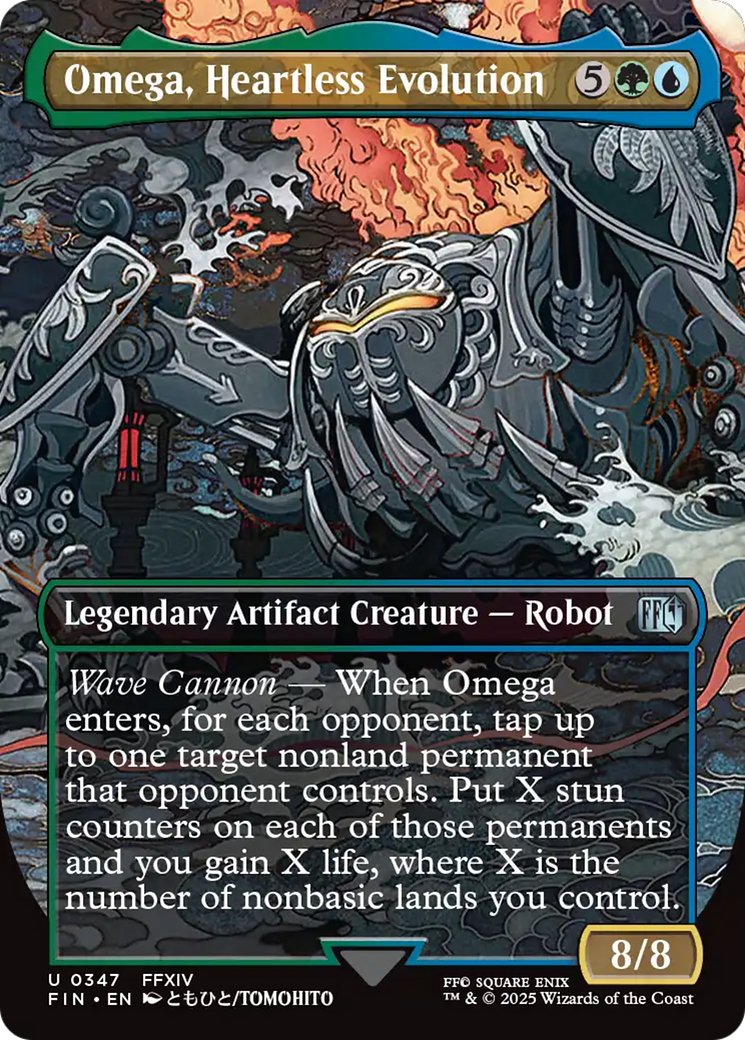 Omega, Heartless Evolution (Borderless) [FINAL FANTASY] MTG Single Magic: The Gathering | Red Claw Gaming