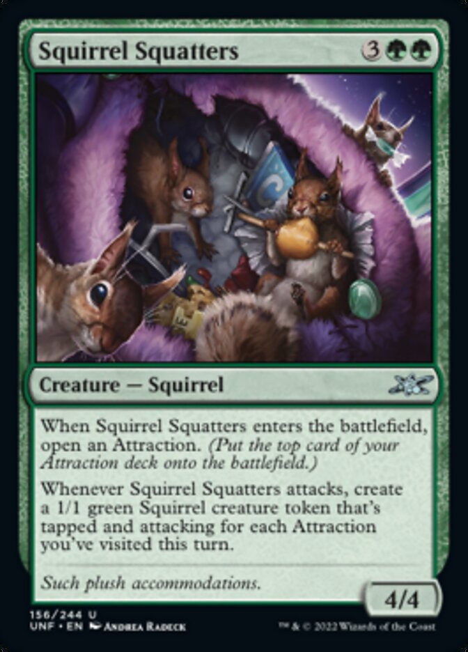 Squirrel Squatters [Unfinity] MTG Single Magic: The Gathering    | Red Claw Gaming