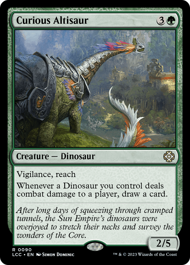 Curious Altisaur [The Lost Caverns of Ixalan Commander] MTG Single Magic: The Gathering | Red Claw Gaming