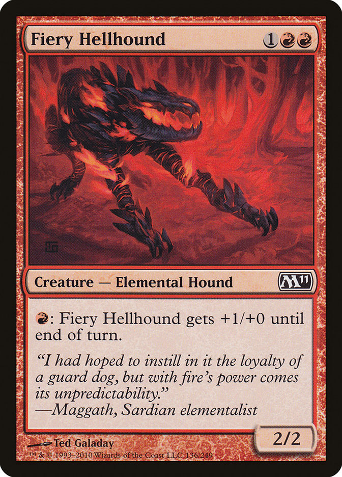 Fiery Hellhound [Magic 2011] MTG Single Magic: The Gathering | Red Claw Gaming