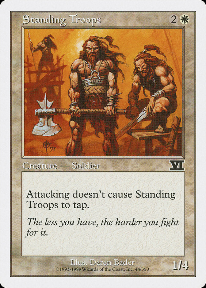 Standing Troops [Classic Sixth Edition] MTG Single Magic: The Gathering | Red Claw Gaming
