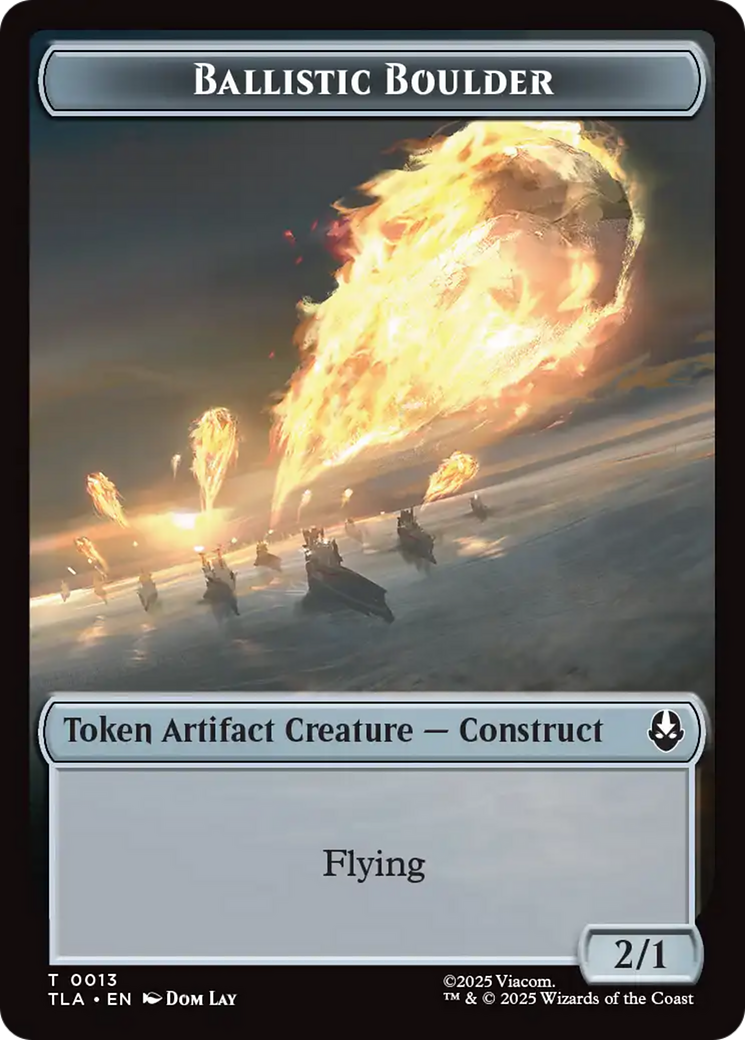 Ballistic Boulder // Food (0019) Double-Sided Token [Avatar: The Last Airbender Tokens] | Red Claw Gaming