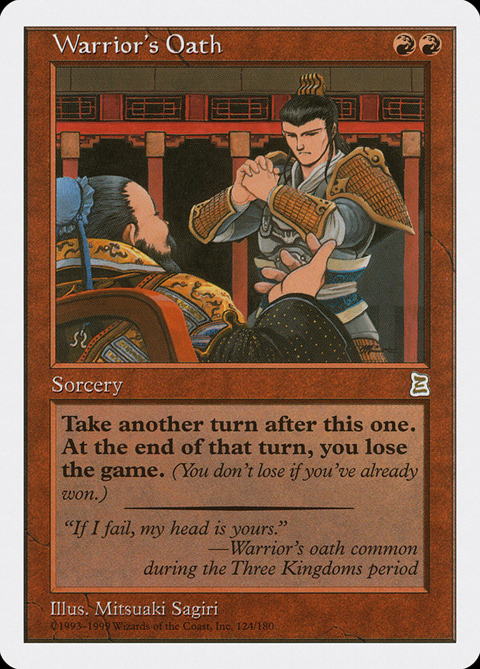 Warrior's Oath [Portal Three Kingdoms] MTG Single Magic: The Gathering | Red Claw Gaming
