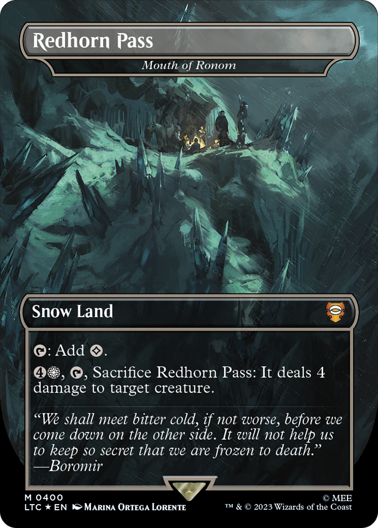 Redhorn Pass - Mouth of Ronom (Surge Foil Realms and Relics) [The Lord of the Rings: Tales of Middle-Earth Commander] MTG Single Magic: The Gathering | Red Claw Gaming