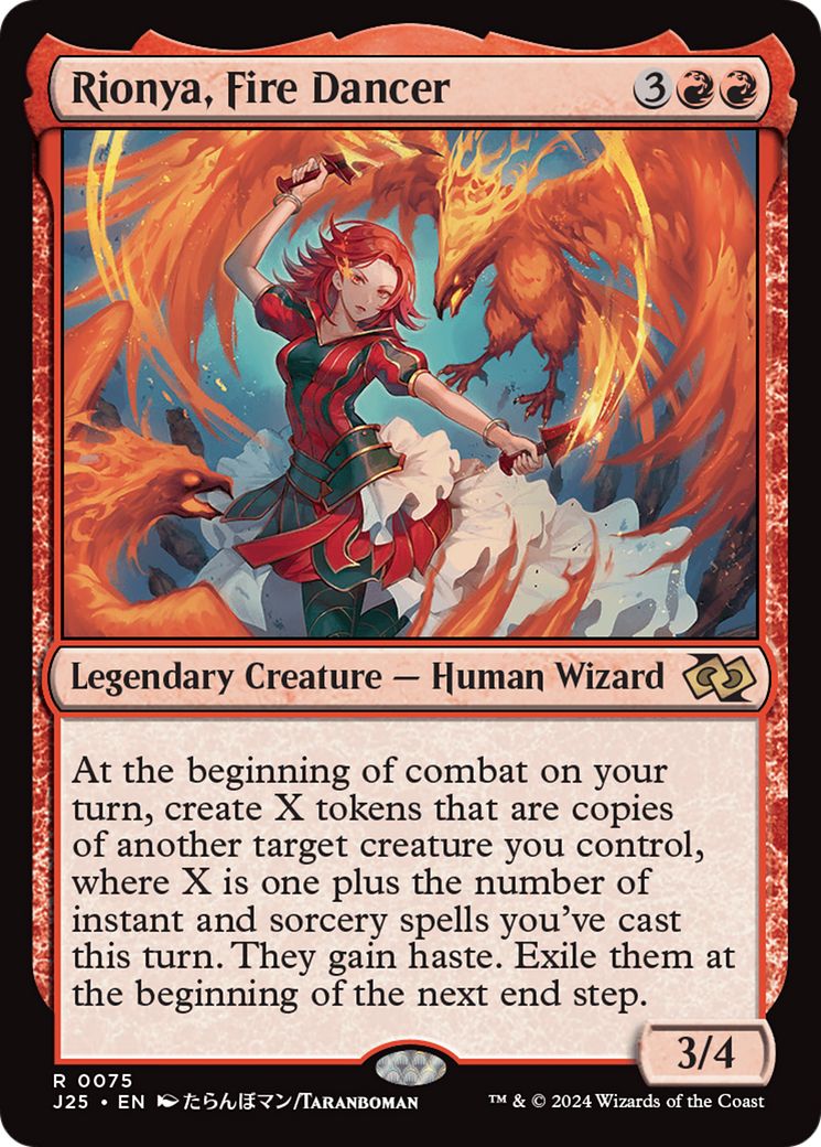 Rionya, Fire Dancer (Anime) [Foundations Jumpstart] MTG Single Magic: The Gathering | Red Claw Gaming