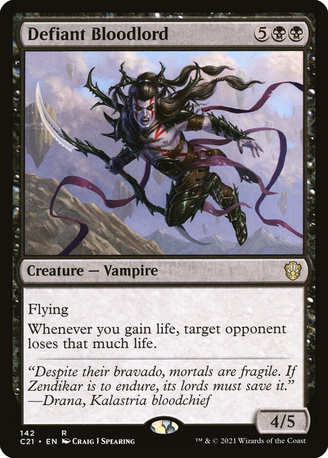 Defiant Bloodlord [Commander 2021] MTG Single Magic: The Gathering | Red Claw Gaming