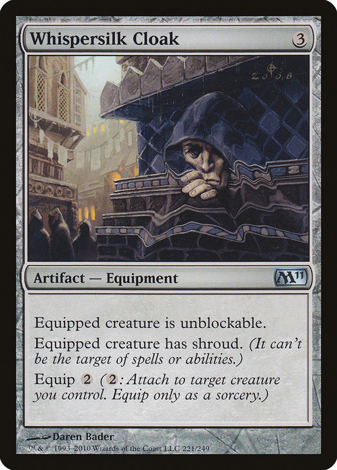 Whispersilk Cloak [Magic 2011] MTG Single Magic: The Gathering | Red Claw Gaming