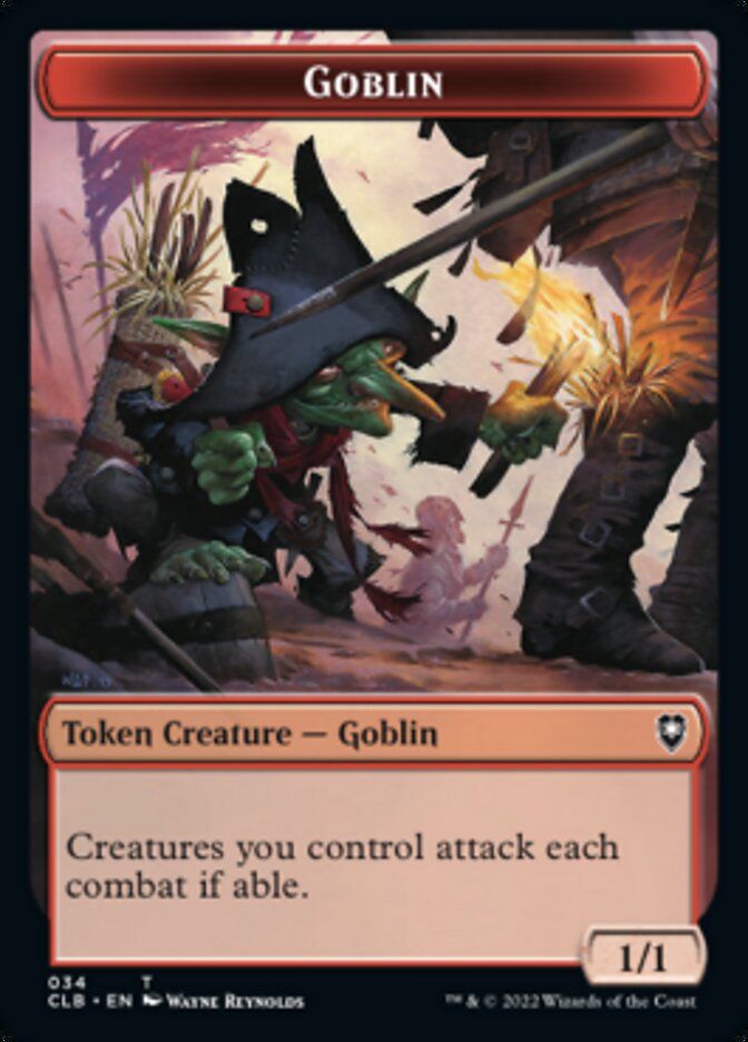 Pirate // Goblin Double-Sided Token [Commander Legends: Battle for Baldur's Gate Tokens] MTG Single Magic: The Gathering | Red Claw Gaming