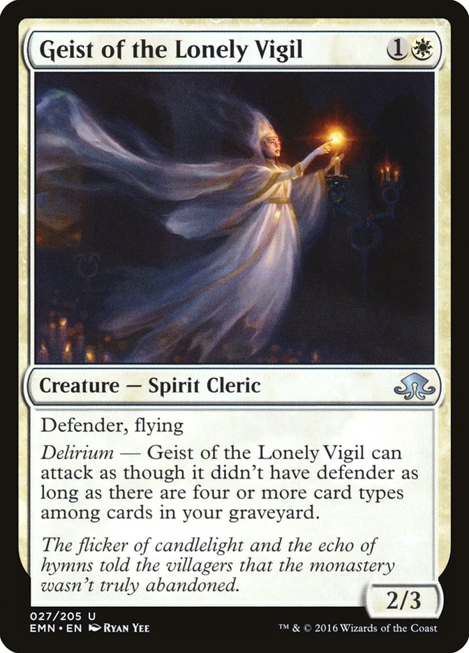 Geist of the Lonely Vigil [Eldritch Moon] MTG Single Magic: The Gathering | Red Claw Gaming