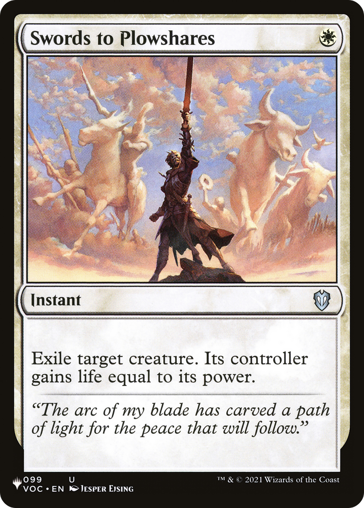Swords to Plowshares [Secret Lair: Angels] MTG Single Magic: The Gathering | Red Claw Gaming