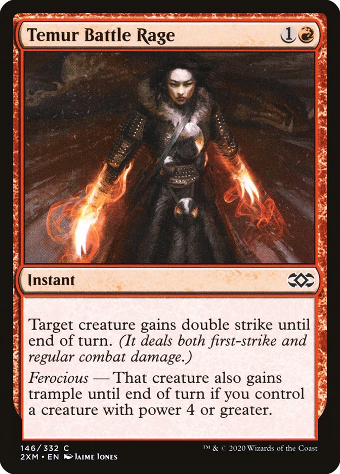 Temur Battle Rage [Double Masters] MTG Single Magic: The Gathering | Red Claw Gaming