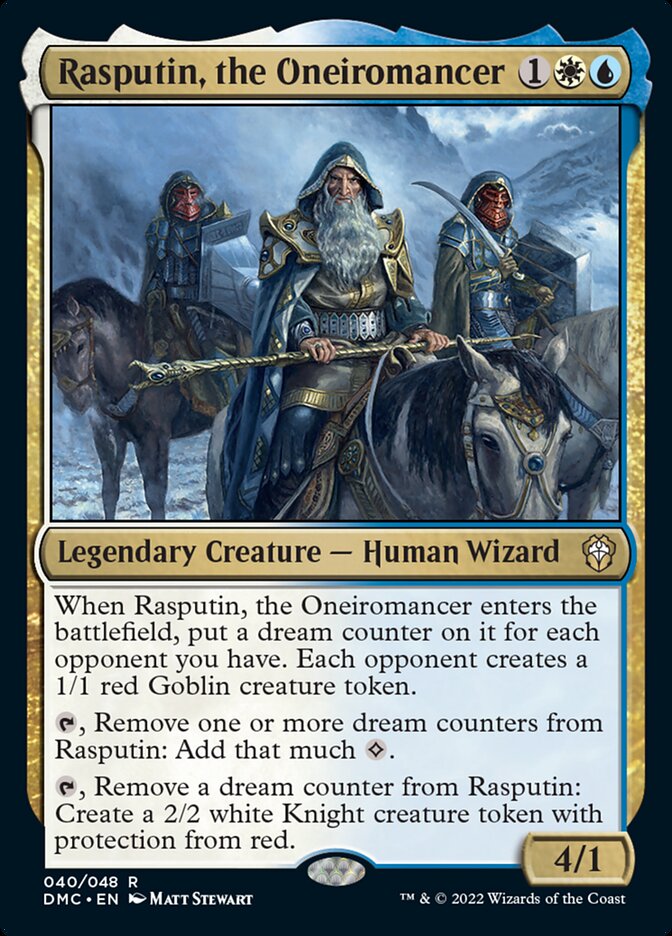 Rasputin, the Oneiromancer [Dominaria United Commander] MTG Single Magic: The Gathering | Red Claw Gaming