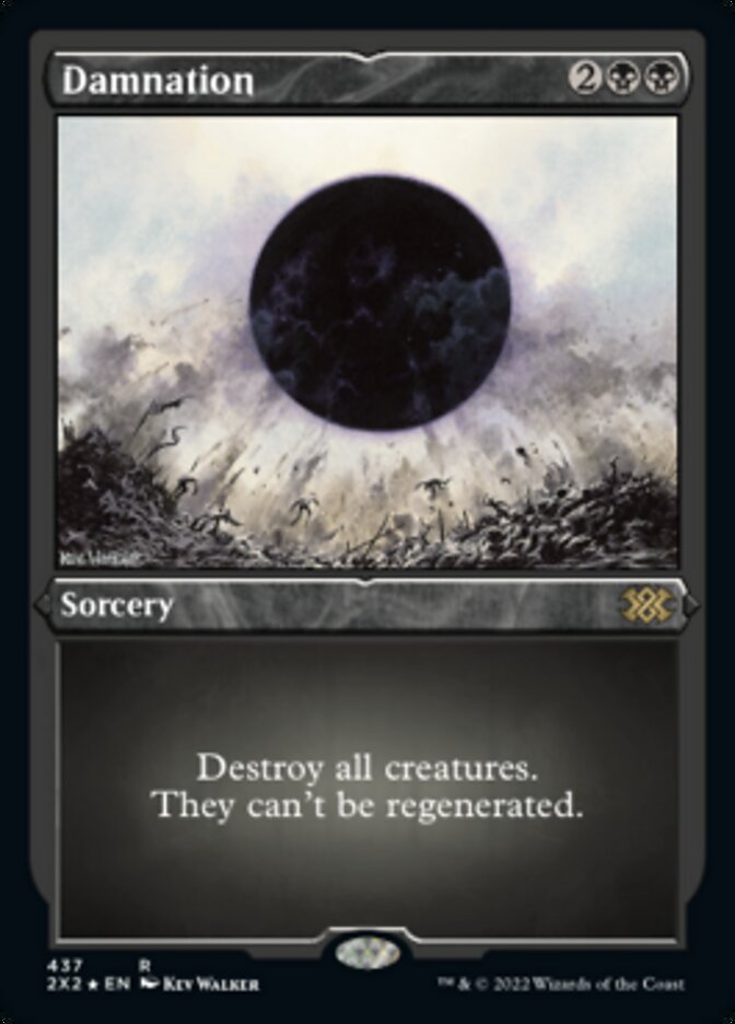 Damnation (Foil Etched) [Double Masters 2022] MTG Single Magic: The Gathering    | Red Claw Gaming