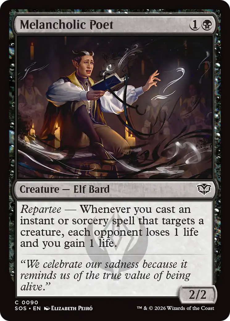 Melancholic Poet [Secrets of Strixhaven] MTG Single Magic: The Gathering | Red Claw Gaming