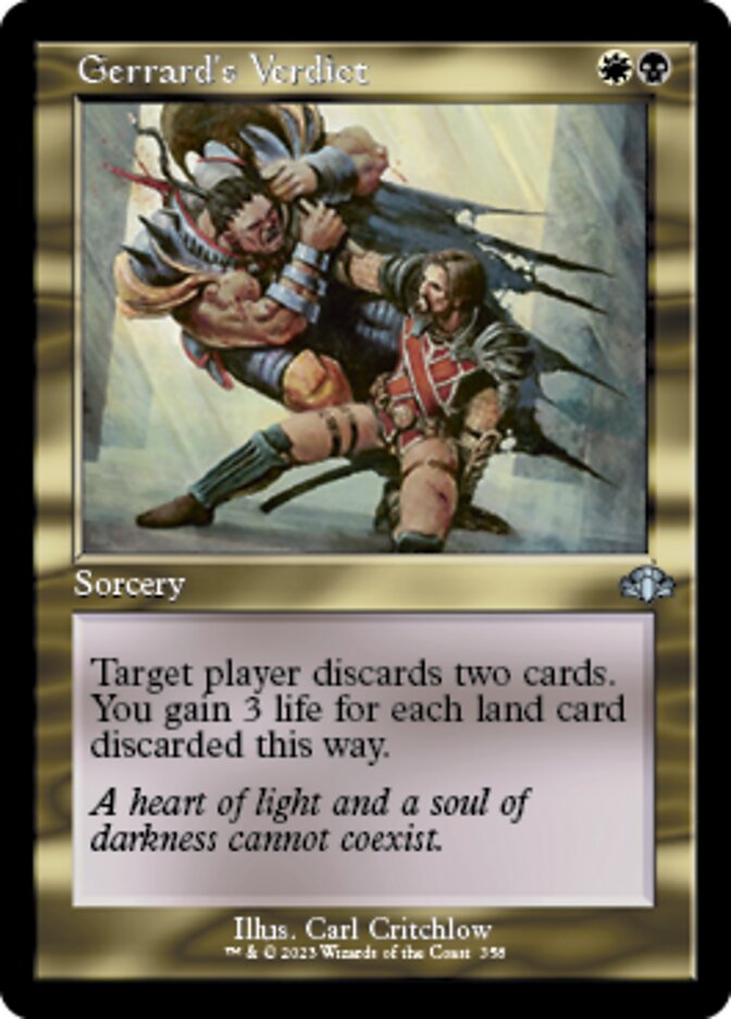 Gerrard's Verdict (Retro) [Dominaria Remastered] MTG Single Magic: The Gathering | Red Claw Gaming