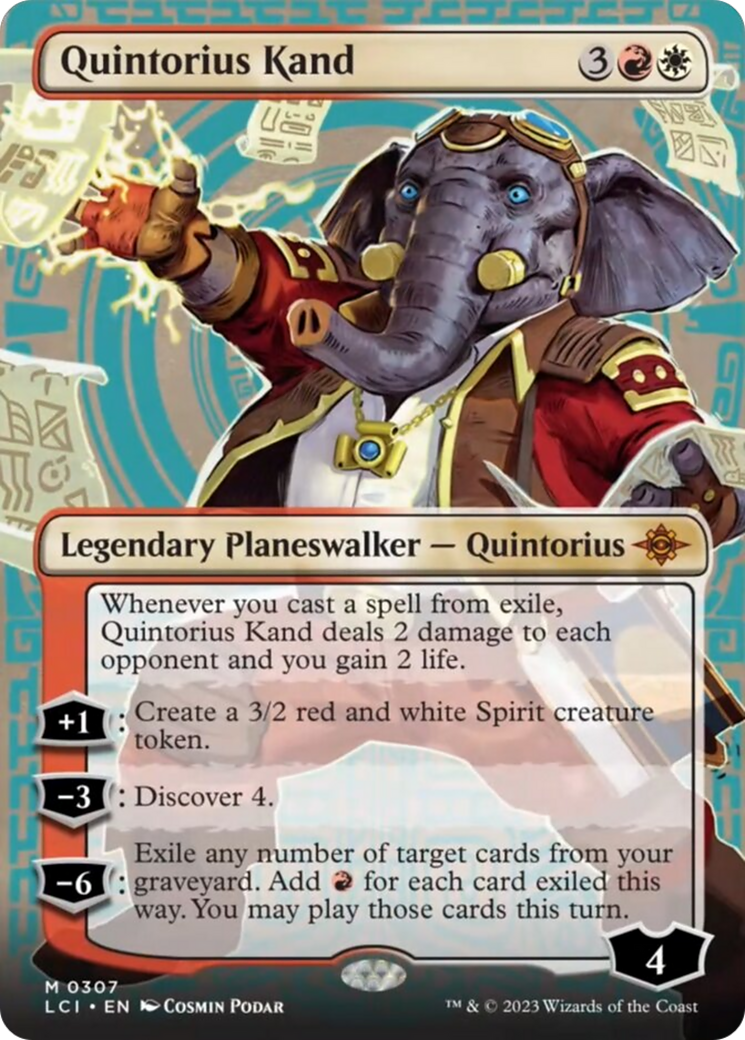 Quintorius Kand (0307) (Borderless) [The Lost Caverns of Ixalan] MTG Single Magic: The Gathering    | Red Claw Gaming